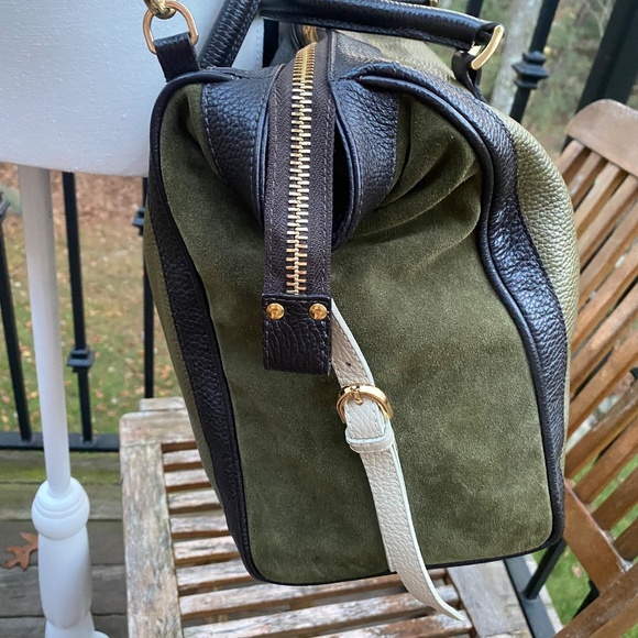 Elisabetta Yang Italian Made Leather/Suede Tote - Picture 2 of 8